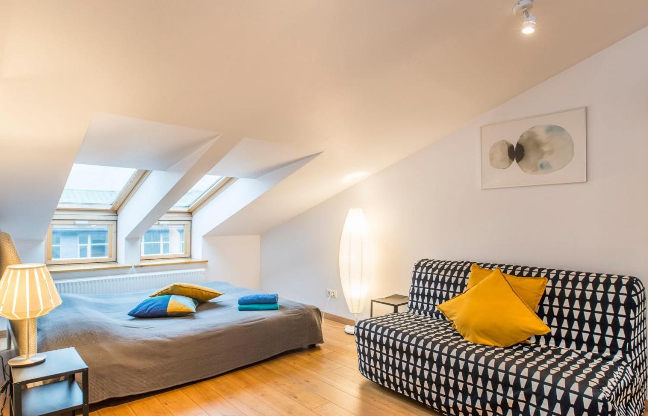 Central 2-Level Penthouse With Terrace And Free Parking Рига Екстериор снимка